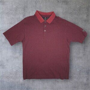 Vintage Y2K Nike Tiger Woods Collection Polo Shirt XL Red Golf Performance Top